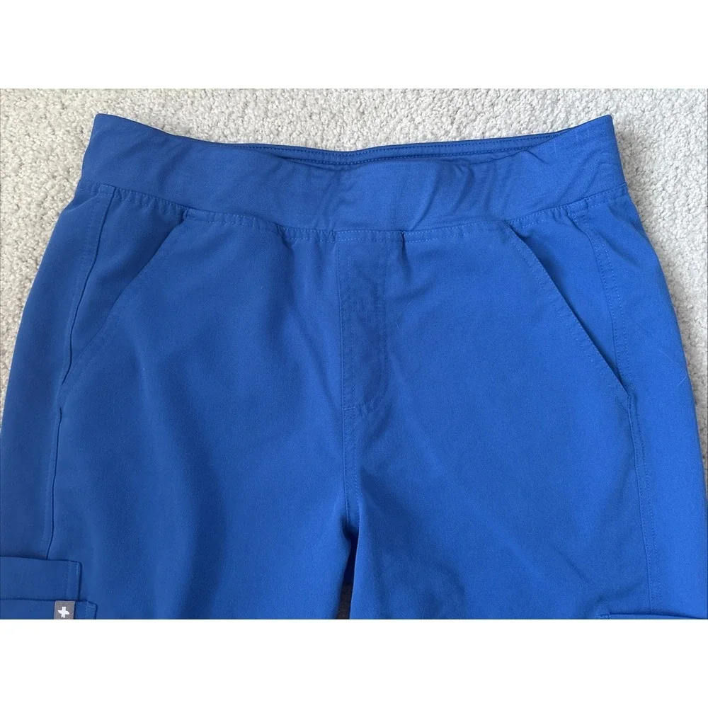 FIGS Men's Royal Blue Axim Cargo Scrub Pants Medical Style T2001S Sz Small S